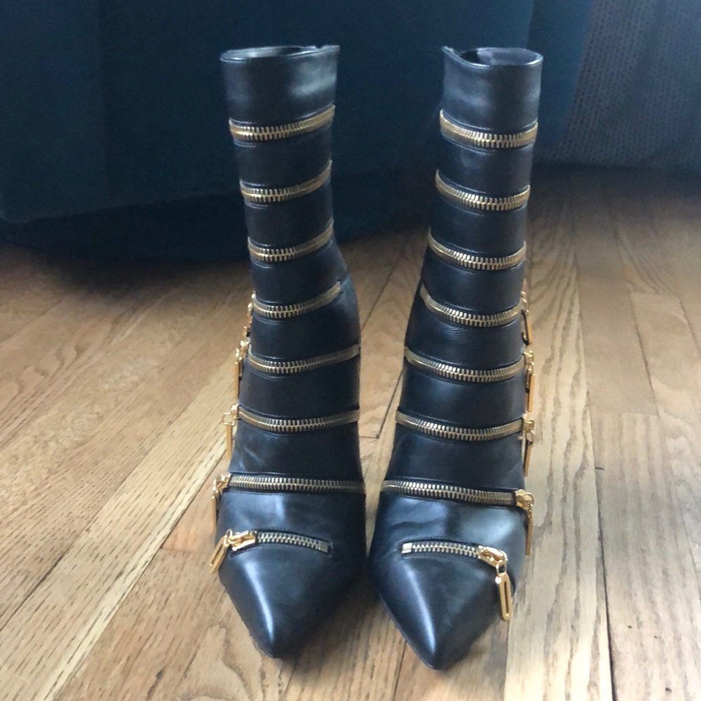 Moschino Zipper Booties